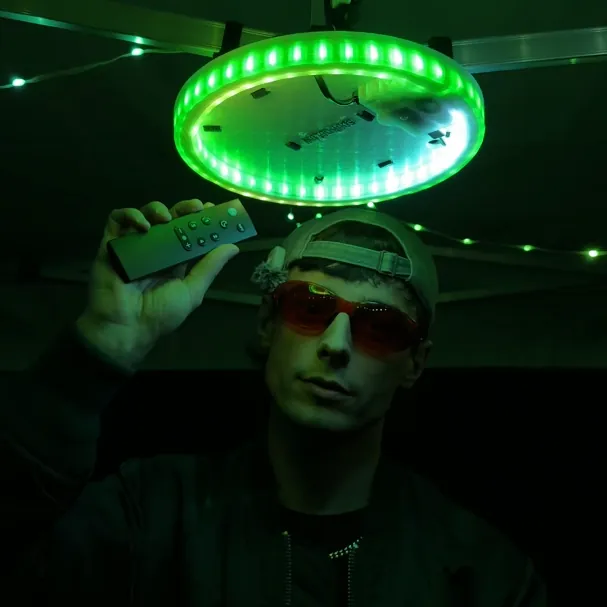 Party UFO remote with dedicated strobe button