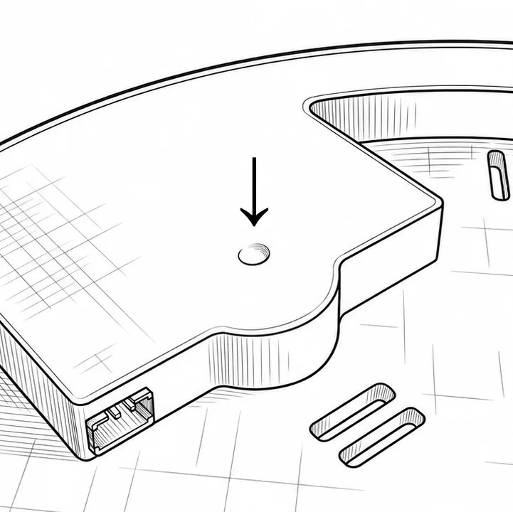 The controller button on top of the Party UFO
