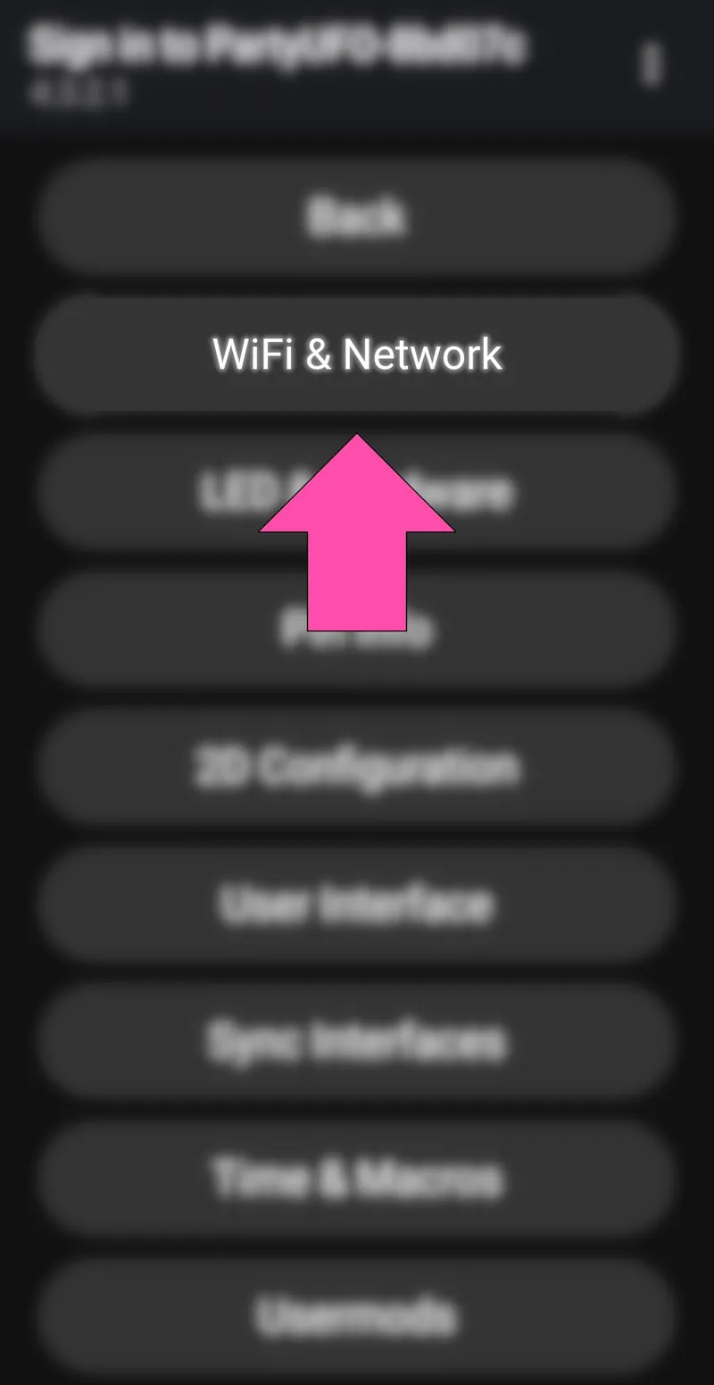 The WiFi & Network settings in WLED